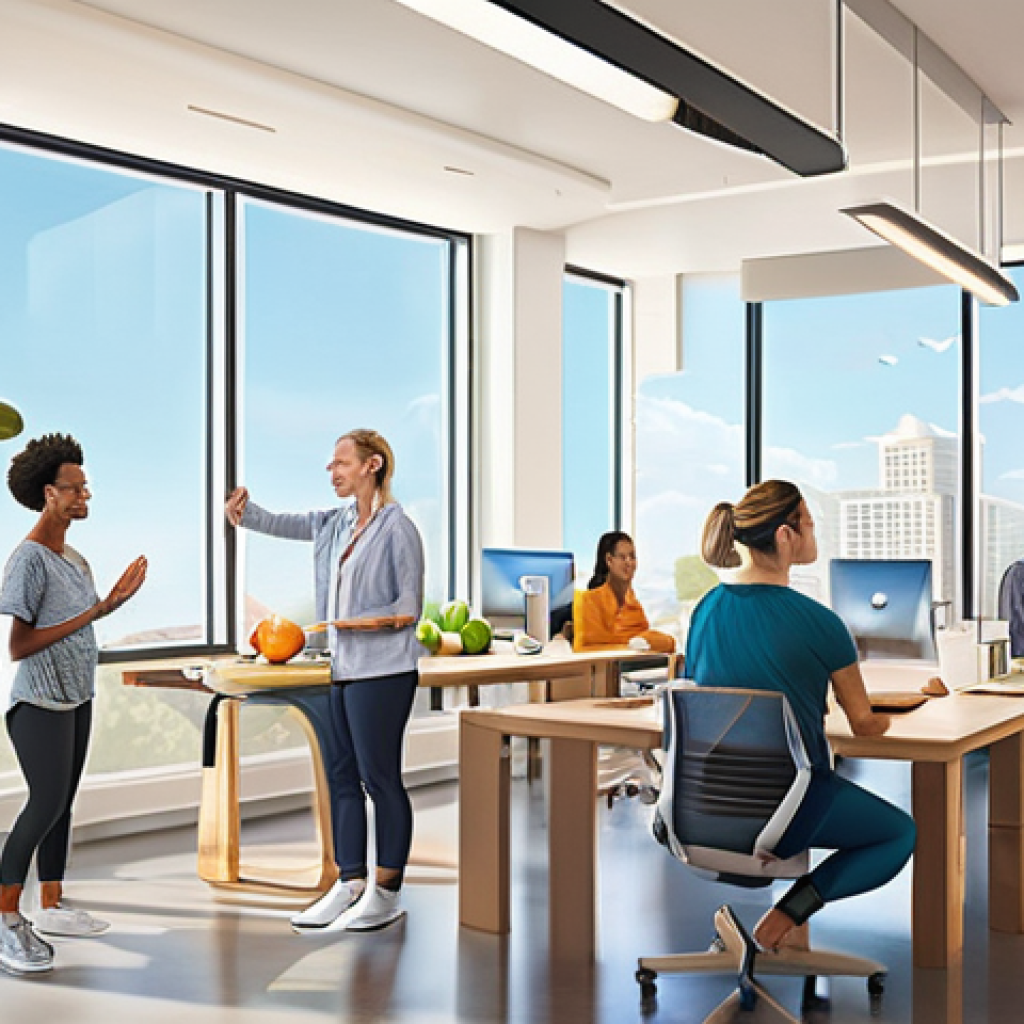 웰빙코디네이터와 최신 자격 요건 - **Prompt:** A vibrant, colorful, and highly detailed digital illustration capturing a modern, inclus...