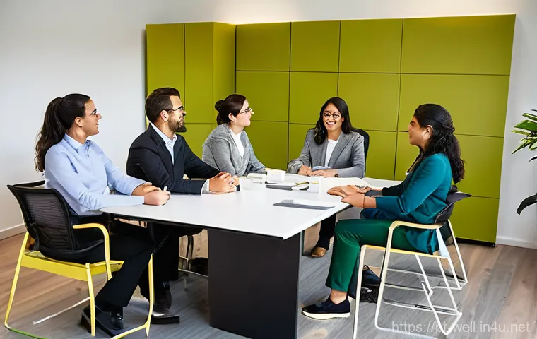 웰빙코디네이터 인터뷰 준비 - **Prompt 2: Ethical Technology for Personalized Employee Well-being**
    "A professional female Wel...