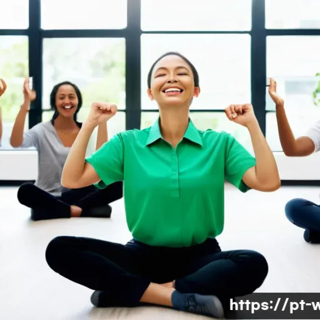 웰빙코디네이터와 비즈니스 협력 기회 - **Prompt 1: "The Proactive Well-being Coordinator"**
    A diverse group of cheerful, professionally...