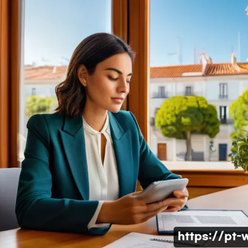 웰빙코디네이터와 최신 건강 뉴스 - **Prompt:** A young Portuguese woman in her early 30s, with a warm and engaged expression, sits comf...