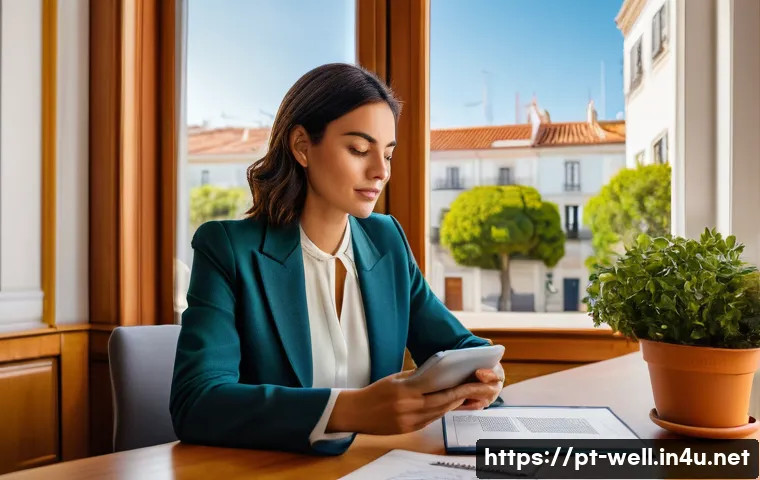 웰빙코디네이터와 최신 건강 뉴스 - **Prompt:** A young Portuguese woman in her early 30s, with a warm and engaged expression, sits comf...