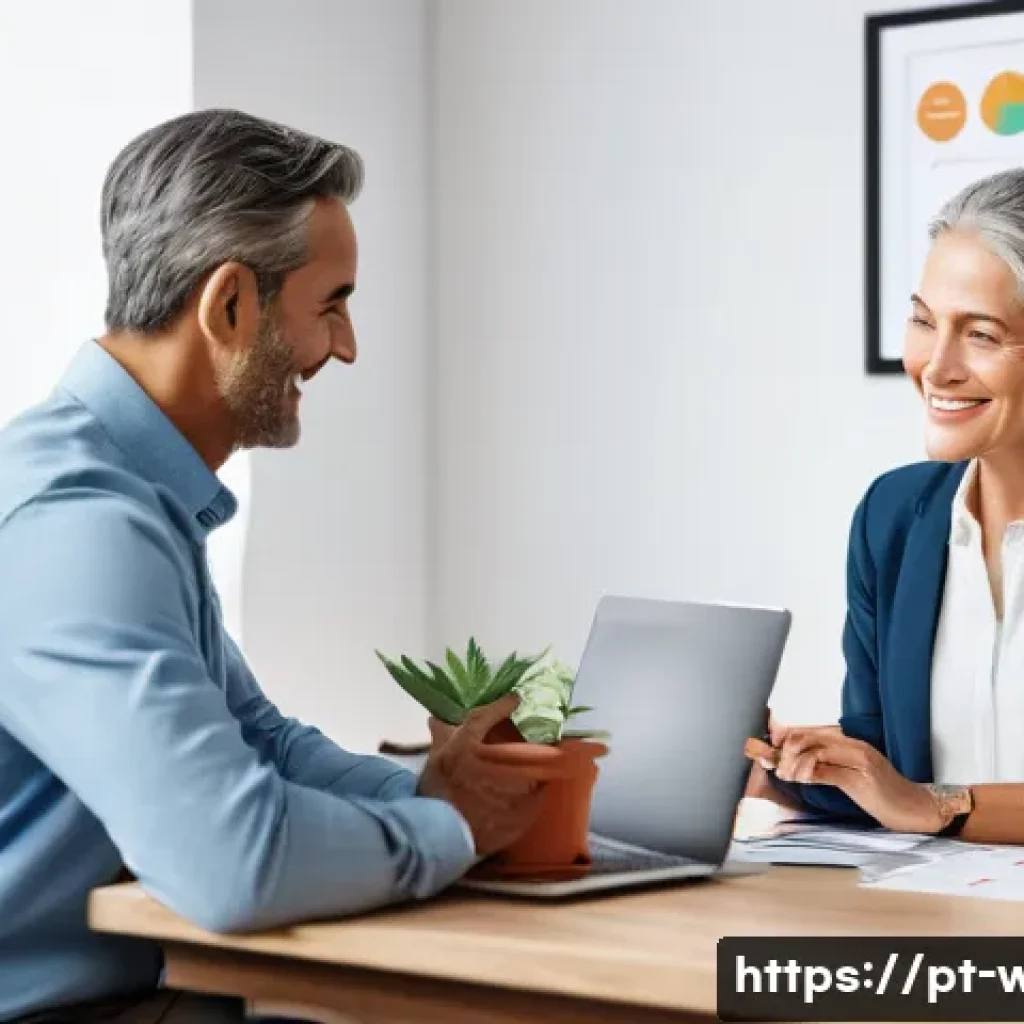 웰빙코디네이터의 수익 구조 - A professional wellness coordinator conducting a personalized consultation session with a middle-age...